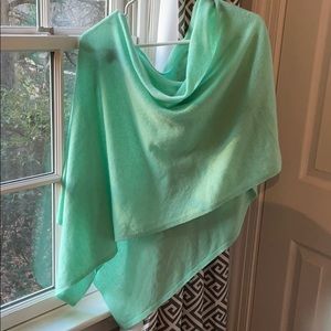 Cashmere poncho